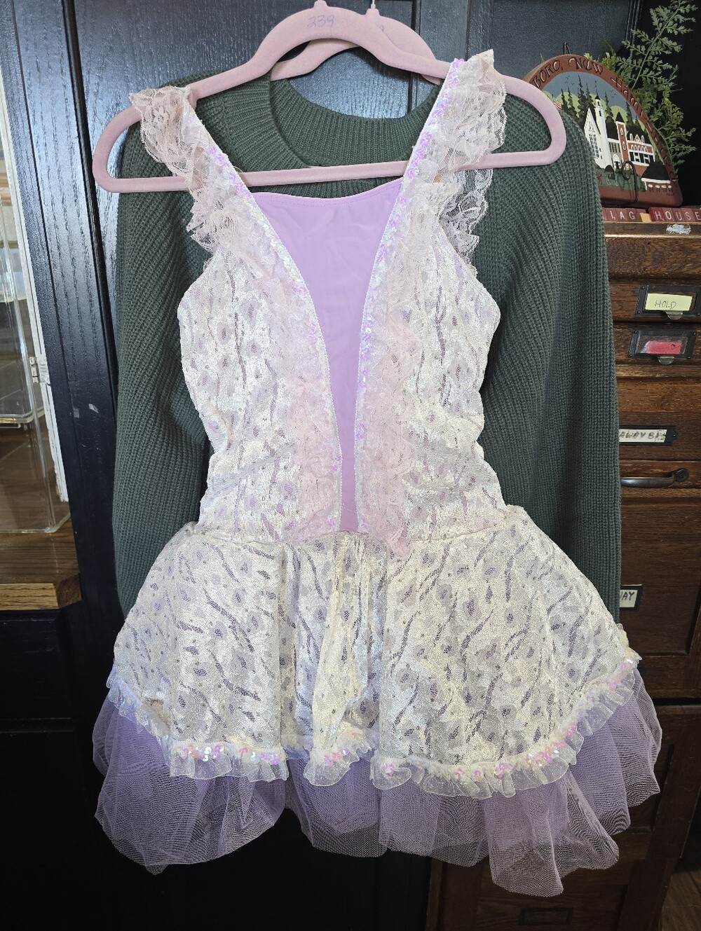 Revolution Dance Wear Lilac and Ivory Sparkle Tulle Kids Costume Ballerina Dress